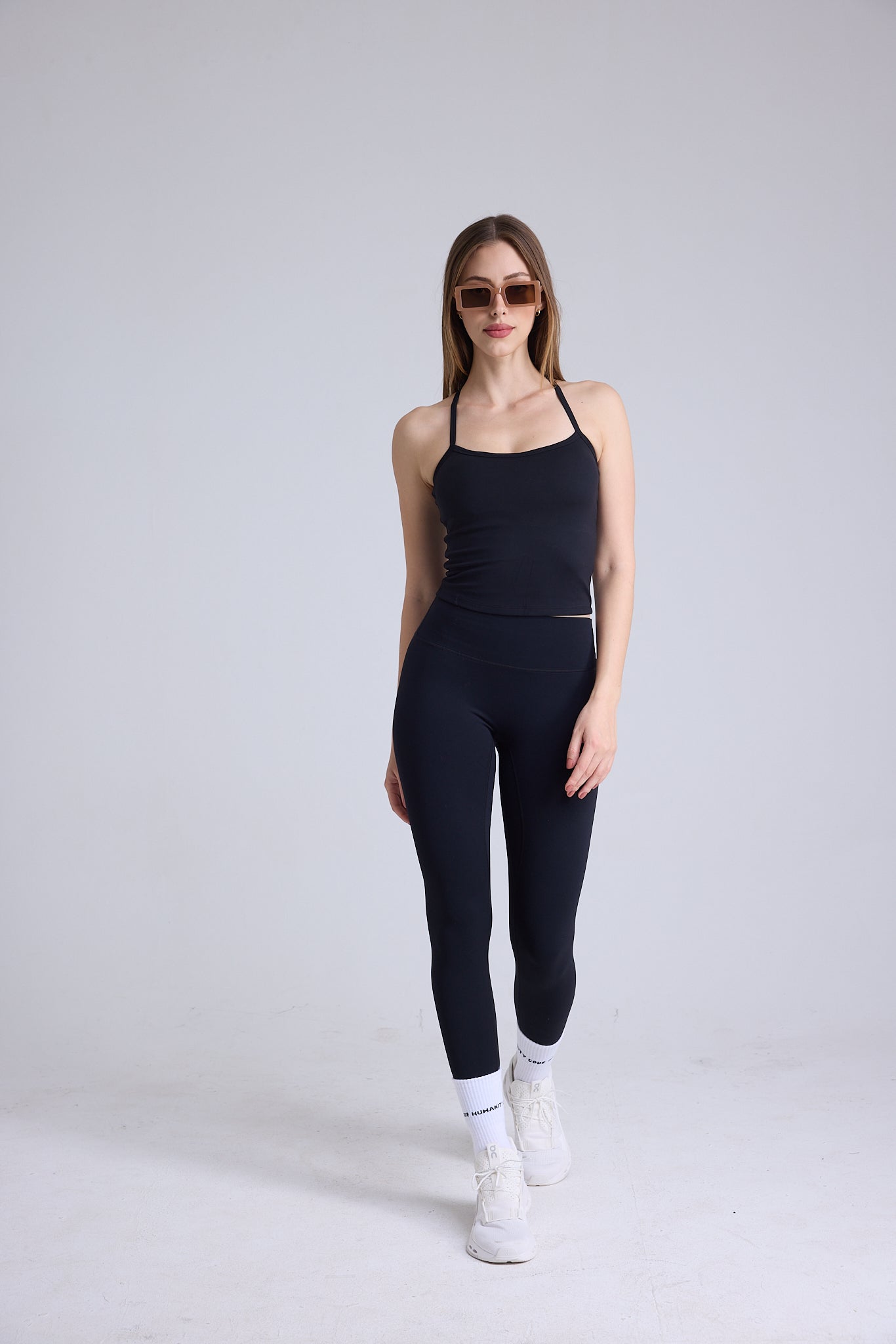 Airbrushed High-Waist Sculpting Legging in Black