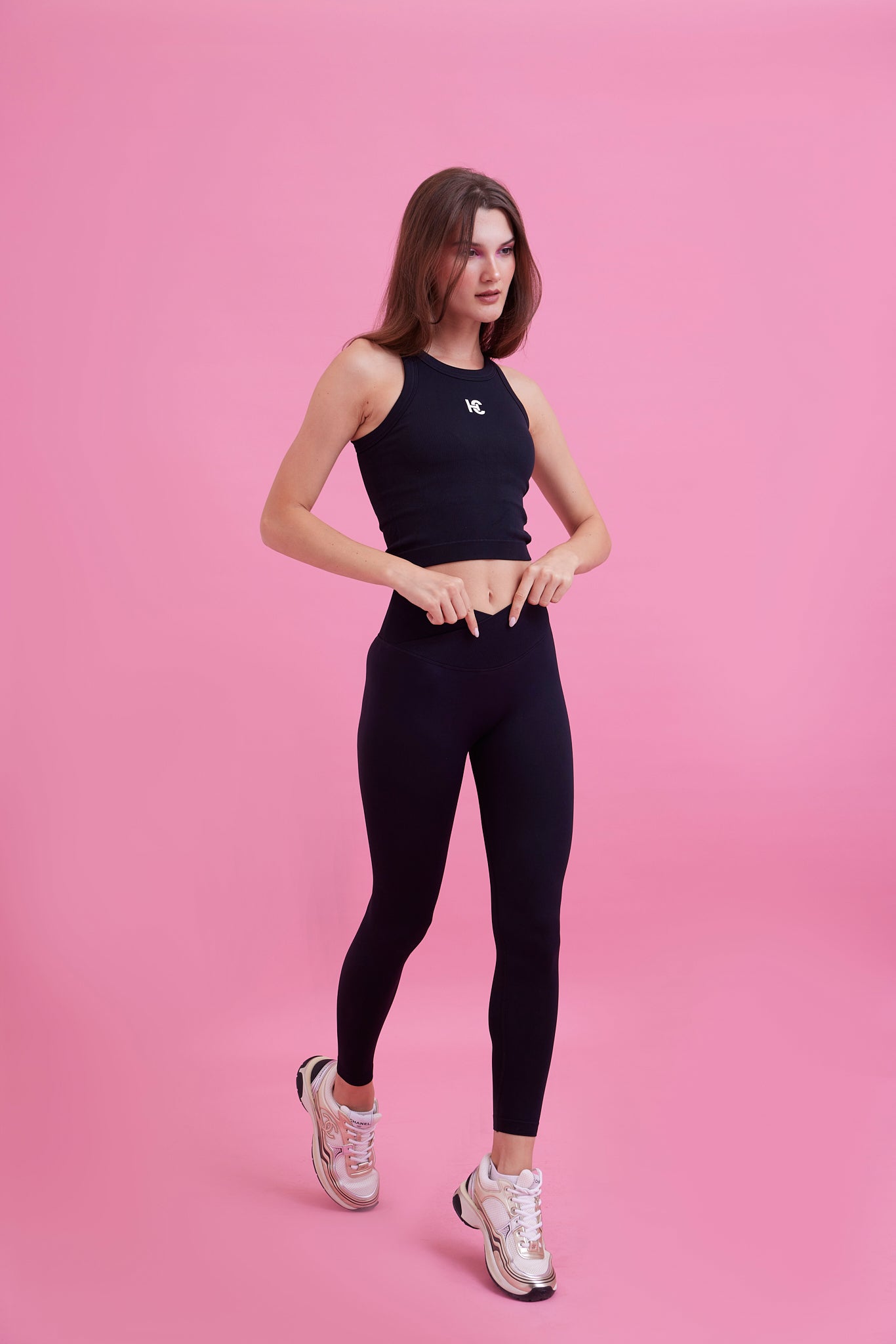 SuperSculpt AIRLIFT CROSSOVER LEGGING in black