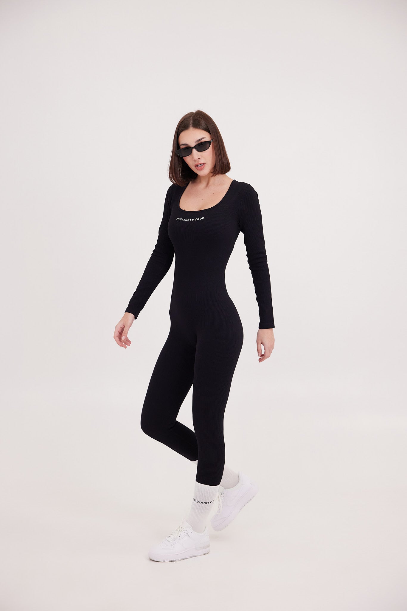 Sculpt Seamless Breathable Yoga Jumpsuit Black