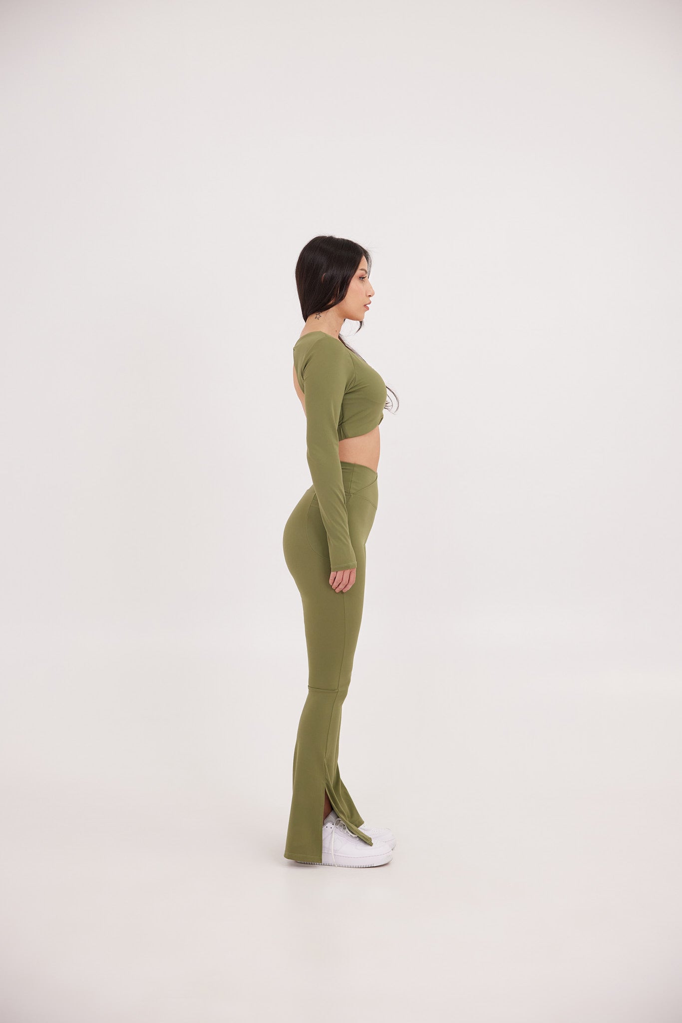 SOFTSKIN FLARE YOGA SET Olive Green