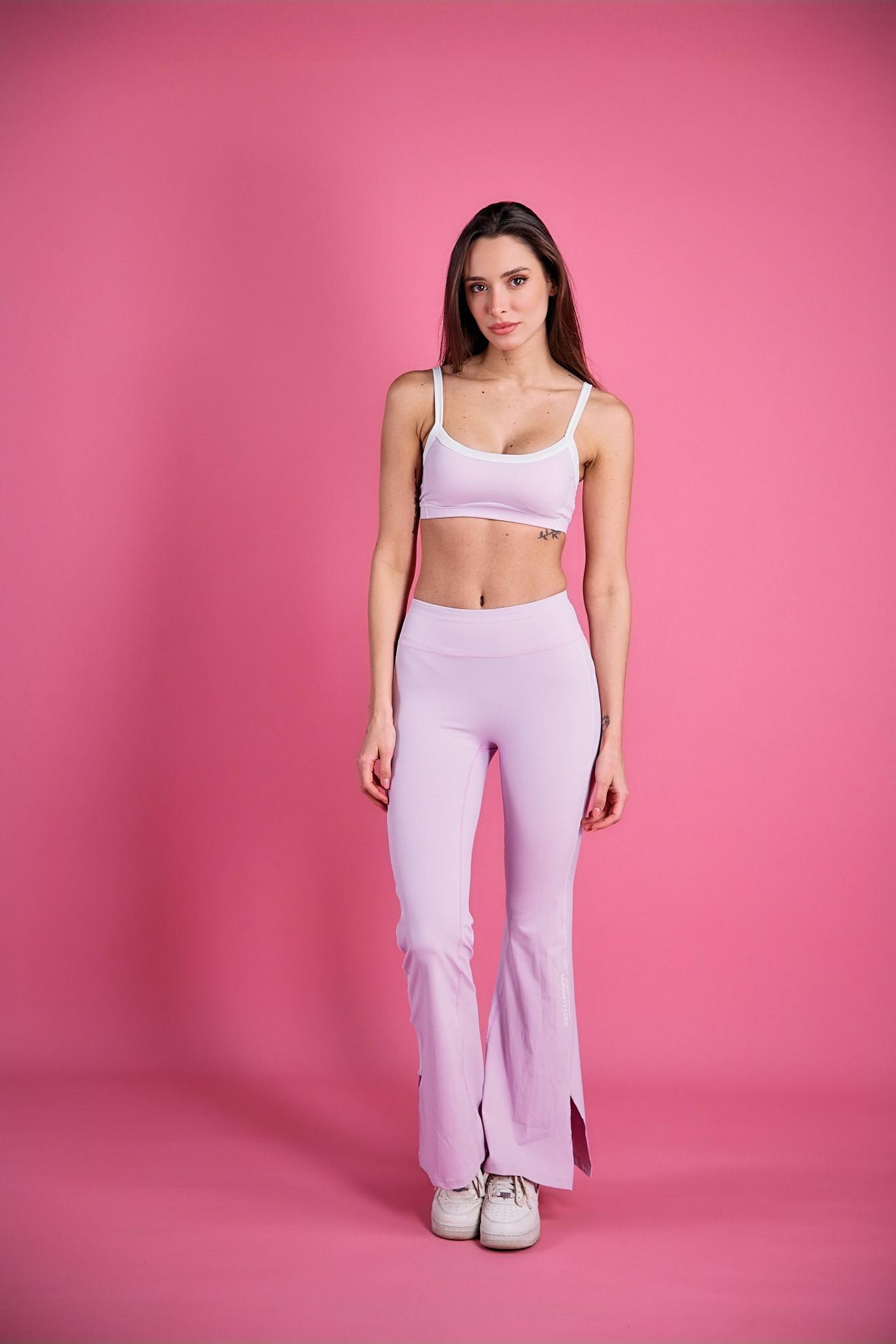 SilkEase Flare Pant in blush Pink
