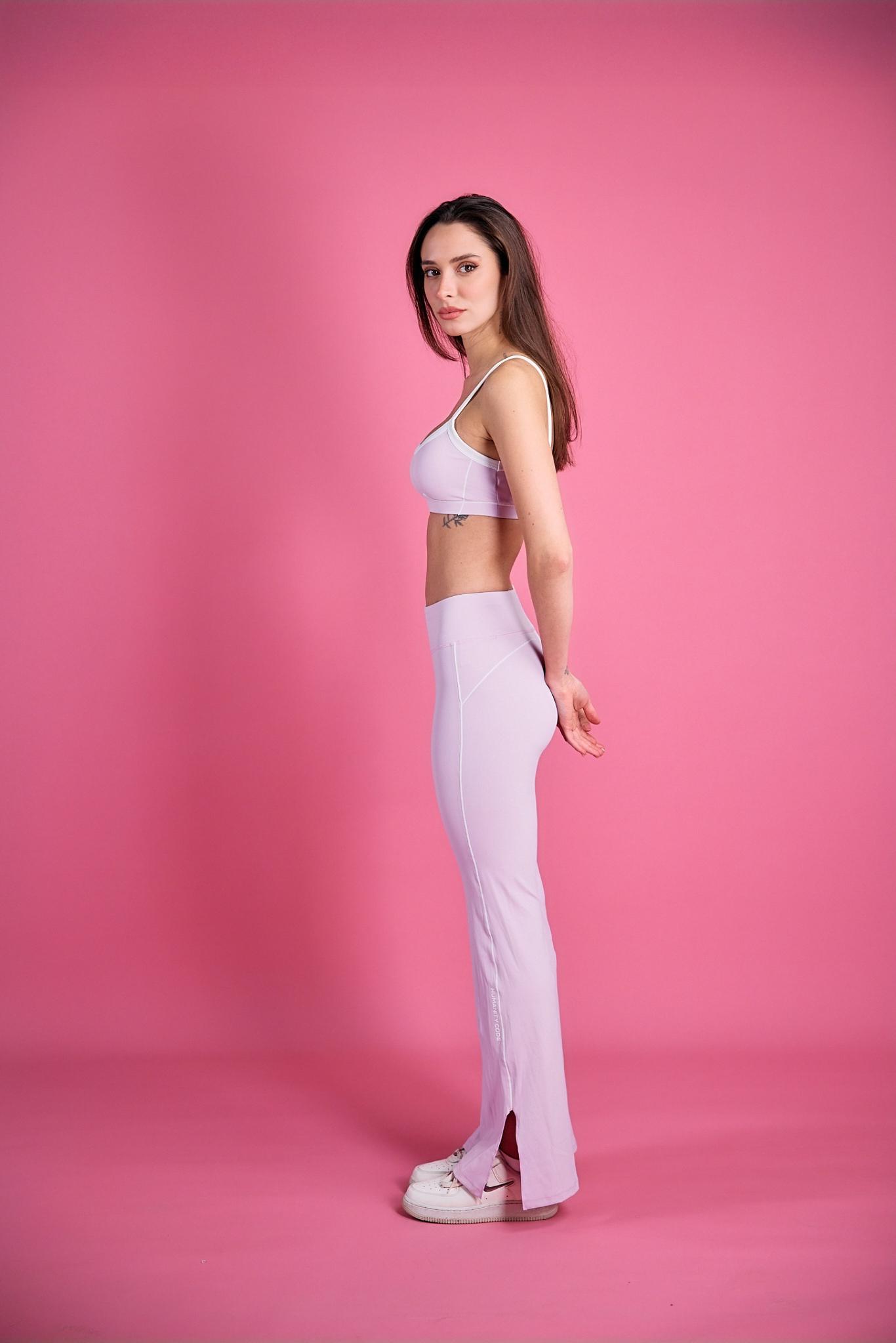 SilkEase Flare Set in blush pink